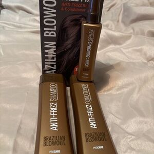 Brazilian blowout shampoo/conditioner/ionic bonding spray